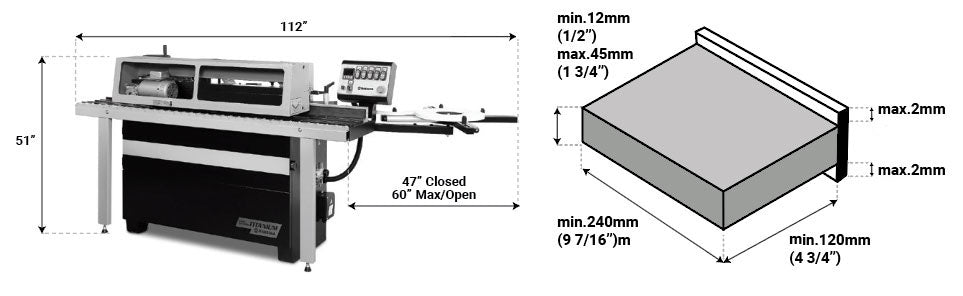 Maksiwa CBC.T Edgebander with Top/Bottom Trim (3ph)