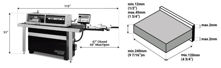 Maksiwa CBC.T Edgebander with Top/Bottom Trim (3ph)