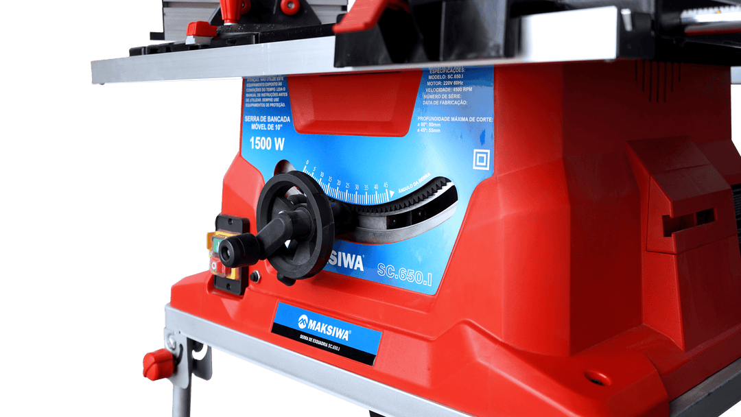 Maksiwa SC.650.I Portable Table Saw (12 amp / 1 ph)