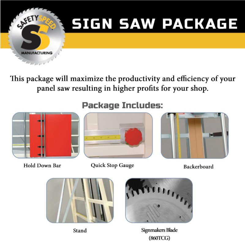 Sign Saw Package for C4, C5, H4, H5, H6 Panel Saws
