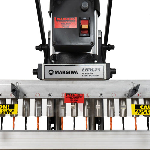 Maksiwa LBM.13 Manual Line Boring Machine (13 Spindle / 1ph)